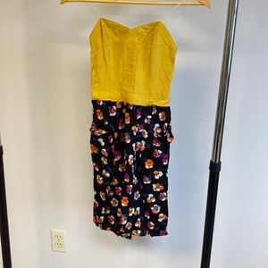 Xhilaration strapless floral dress